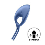 Inel vibrant USB Satisfyer Swordsman albastru
