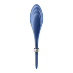 Inel vibrant reglabil pentru penis Satisfyer Duelist Blue USB