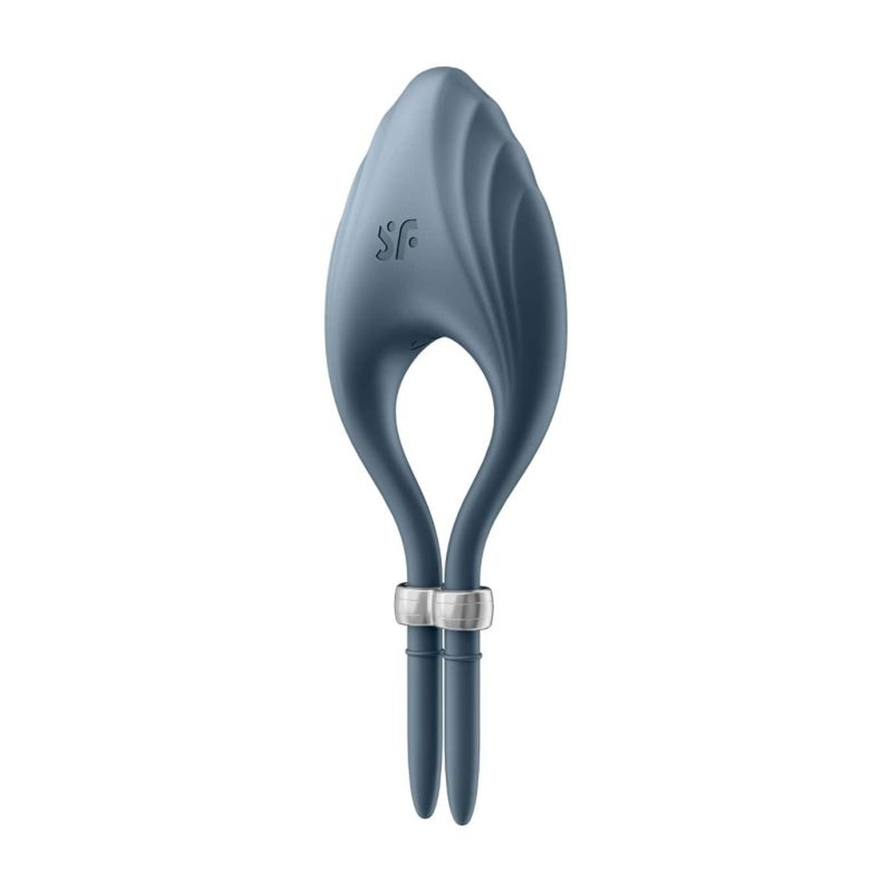 Inel vibrant reglabil pentru penis Satisfyer Duelist, albastru închis