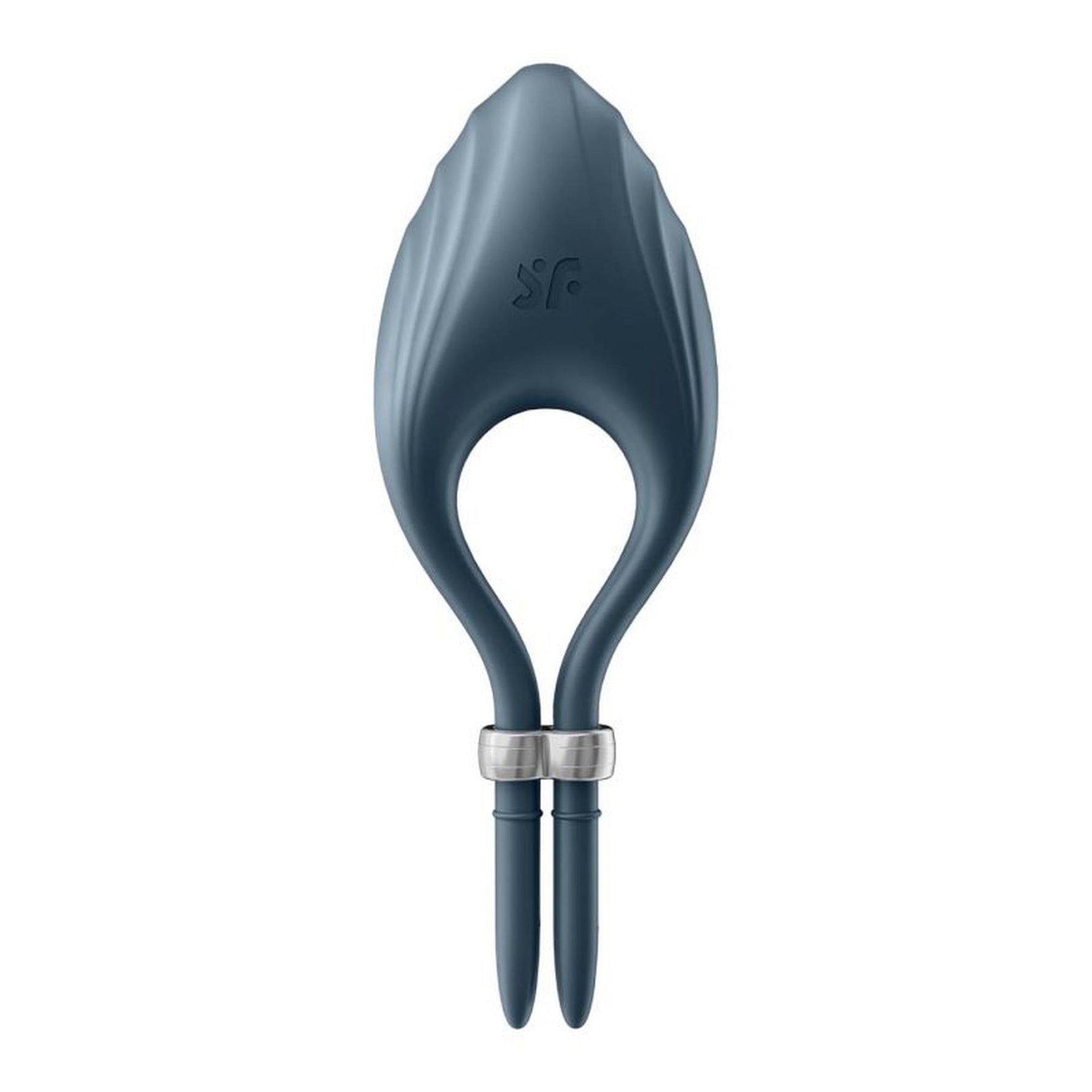 Inel vibrant reglabil pentru penis Satisfyer Duelist, albastru închis