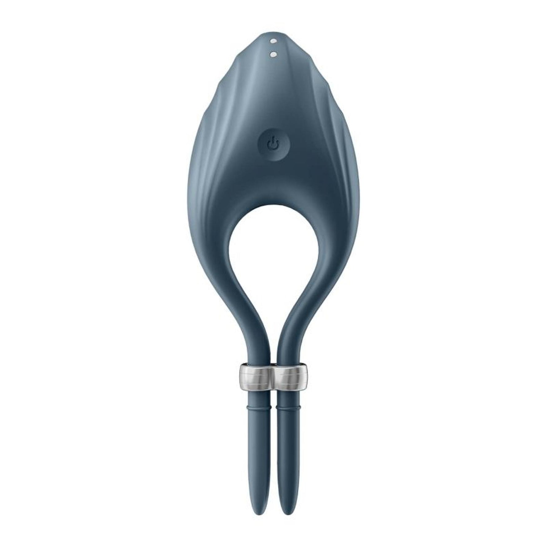 Inel vibrant reglabil pentru penis Satisfyer Duelist, albastru închis