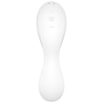 Stimulator Clitoridian Satisfyer Curvy Trinity 5 din Silicon, Alb