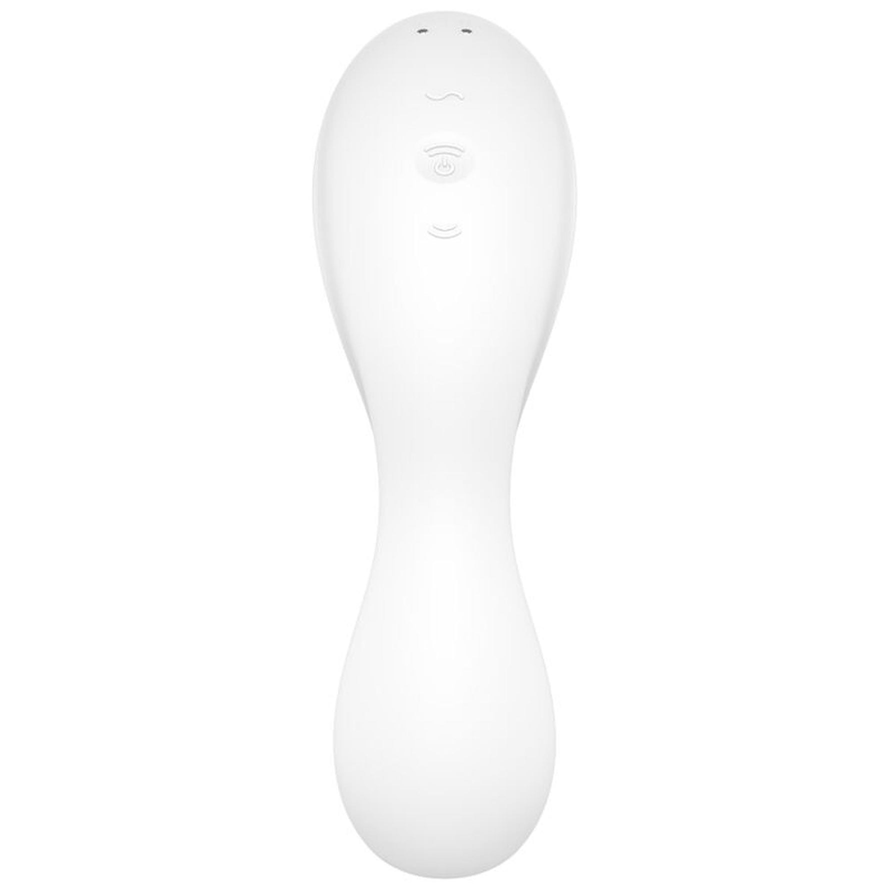 Stimulator Clitoridian Satisfyer Curvy Trinity 5 din Silicon, Alb