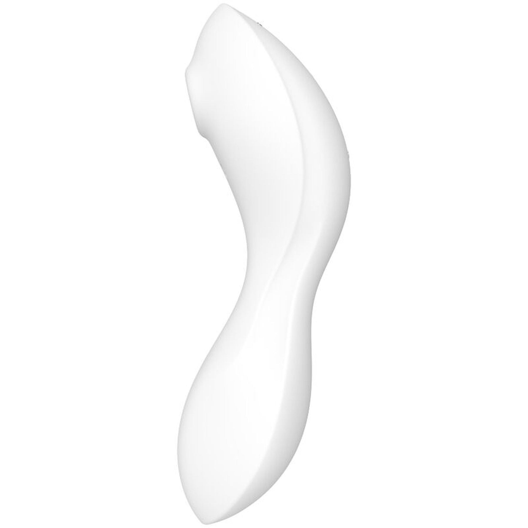 Stimulator Clitoridian Satisfyer Curvy Trinity 5 din Silicon, Alb