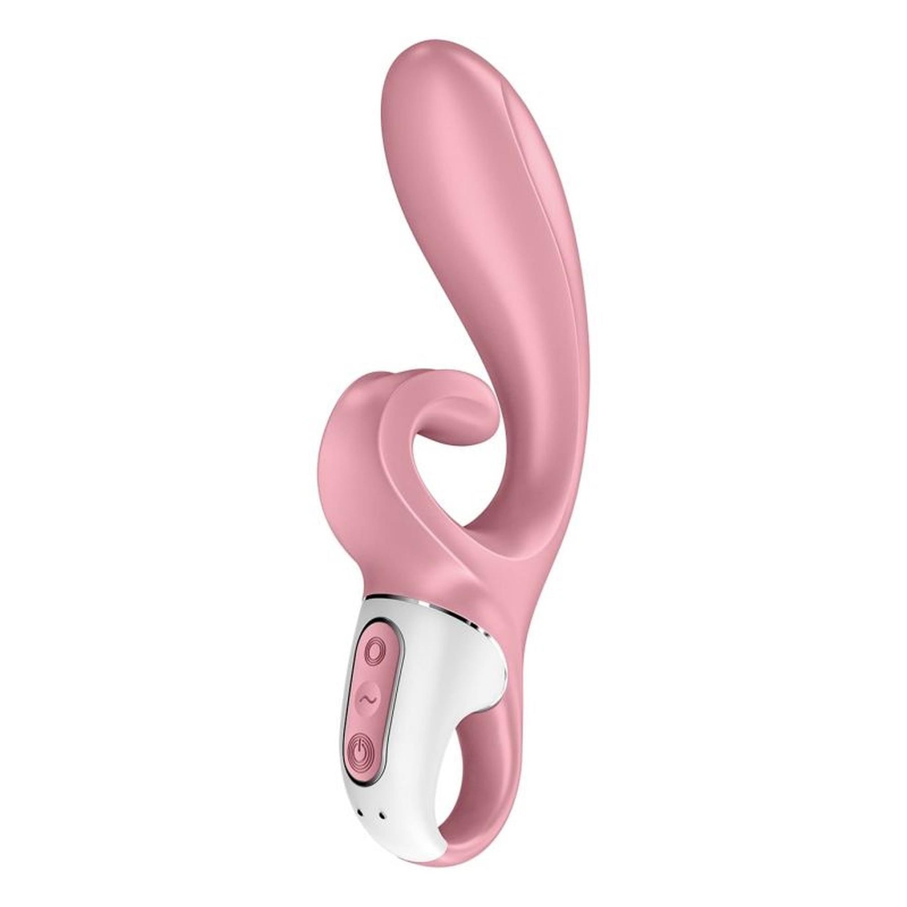 Vibrator Satisfyer Hug Me roz din silicon pentru punctul G cu aplicație USB
