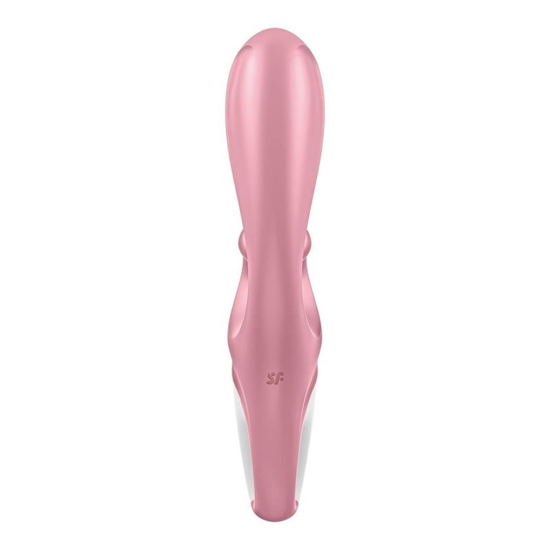 Vibrator Satisfyer Hug Me roz din silicon pentru punctul G cu aplicație USB