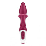 Vibrator Satisfyer Embrace Me pentru punctul G, silicon, roșu, 20,5 cm
