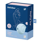 Stimulator clitoridian Satisfyer Sugar Rush Blue USB, rezistent la apă