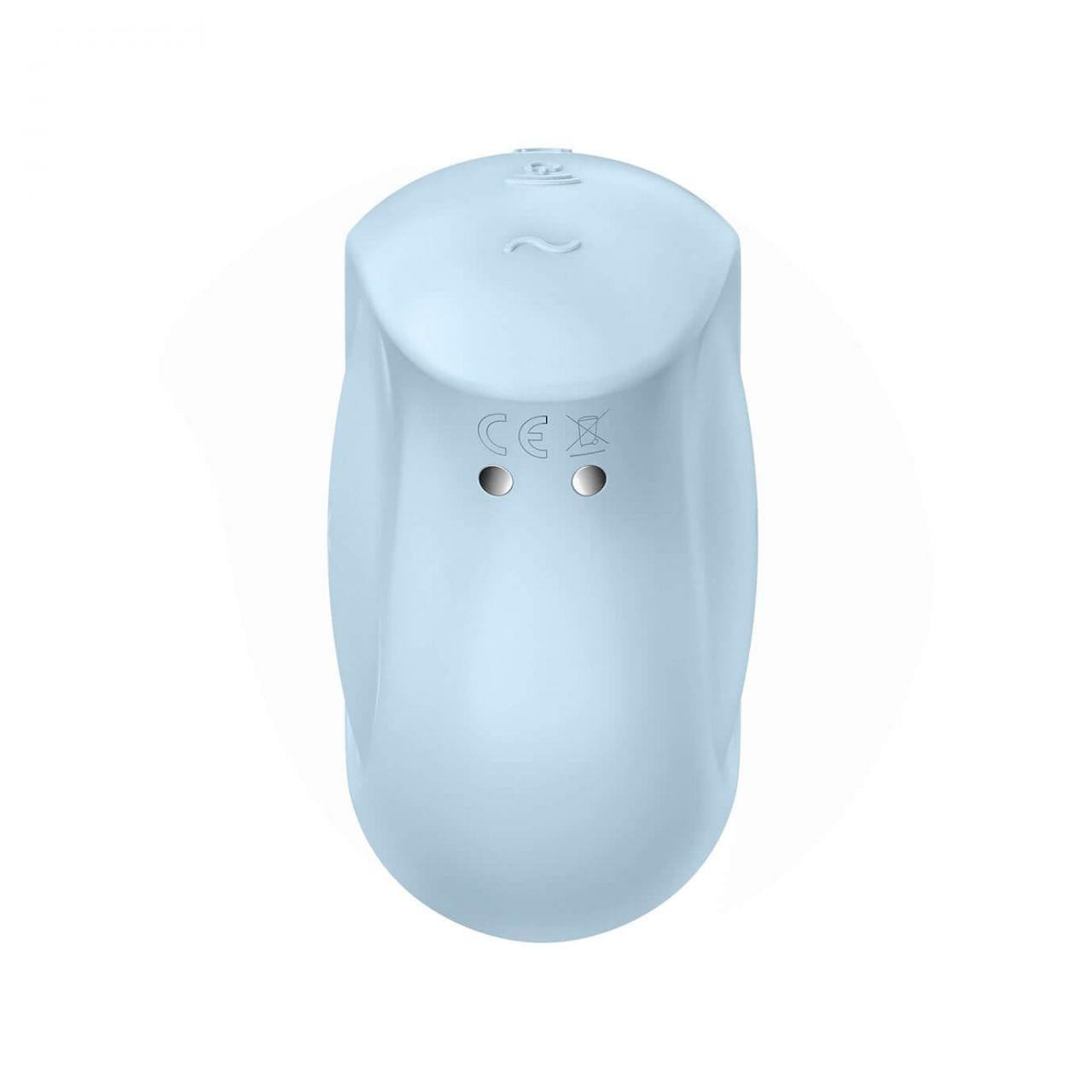 Stimulator clitoridian Satisfyer Sugar Rush Blue USB, rezistent la apă