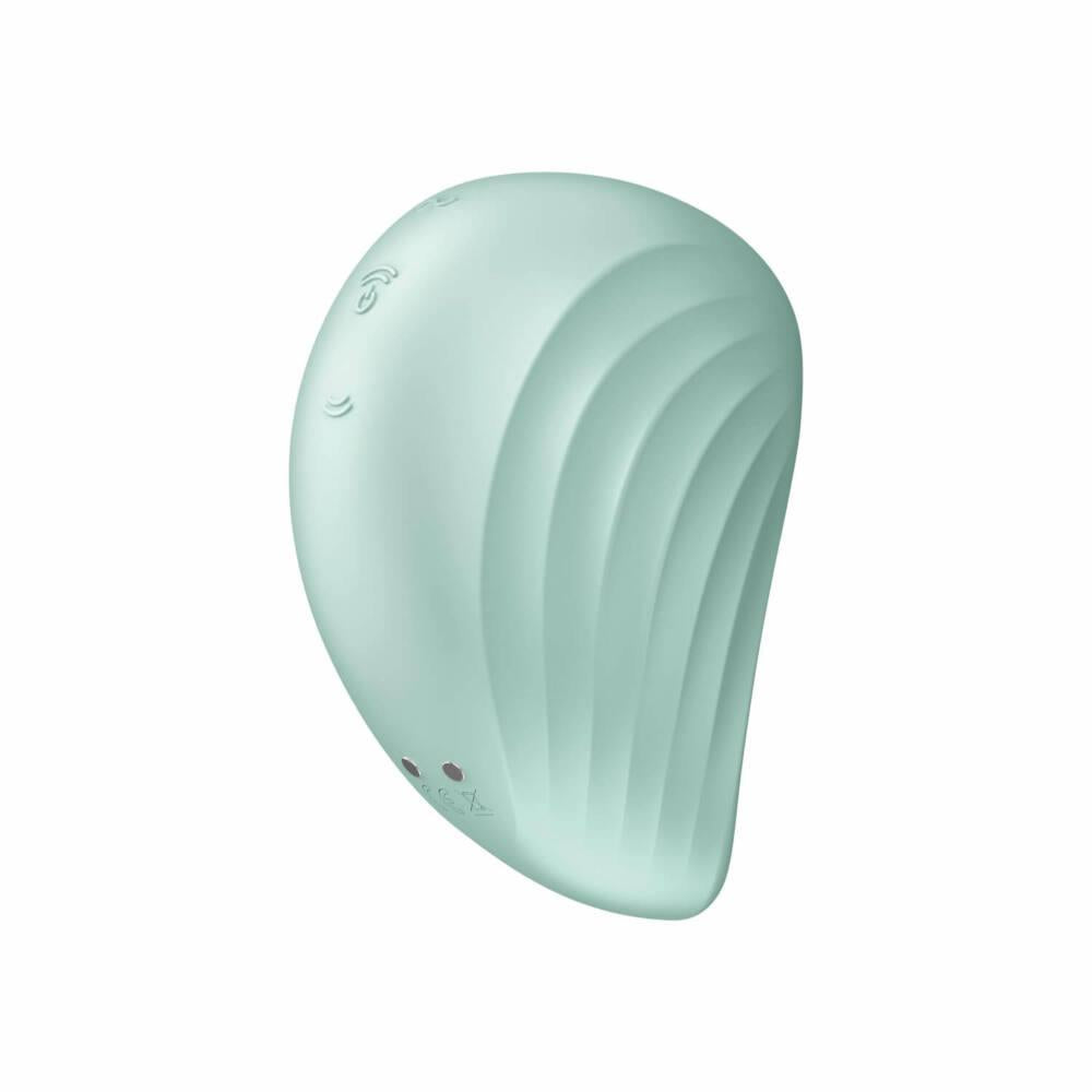 Stimulator clitoridian Satisfyer Pearl Diver din silicon albastru, 9 cm, USB