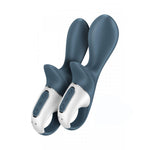 Vibrator anal gonflabil Satisfyer Air Pump Booty 2, gri închis, USB