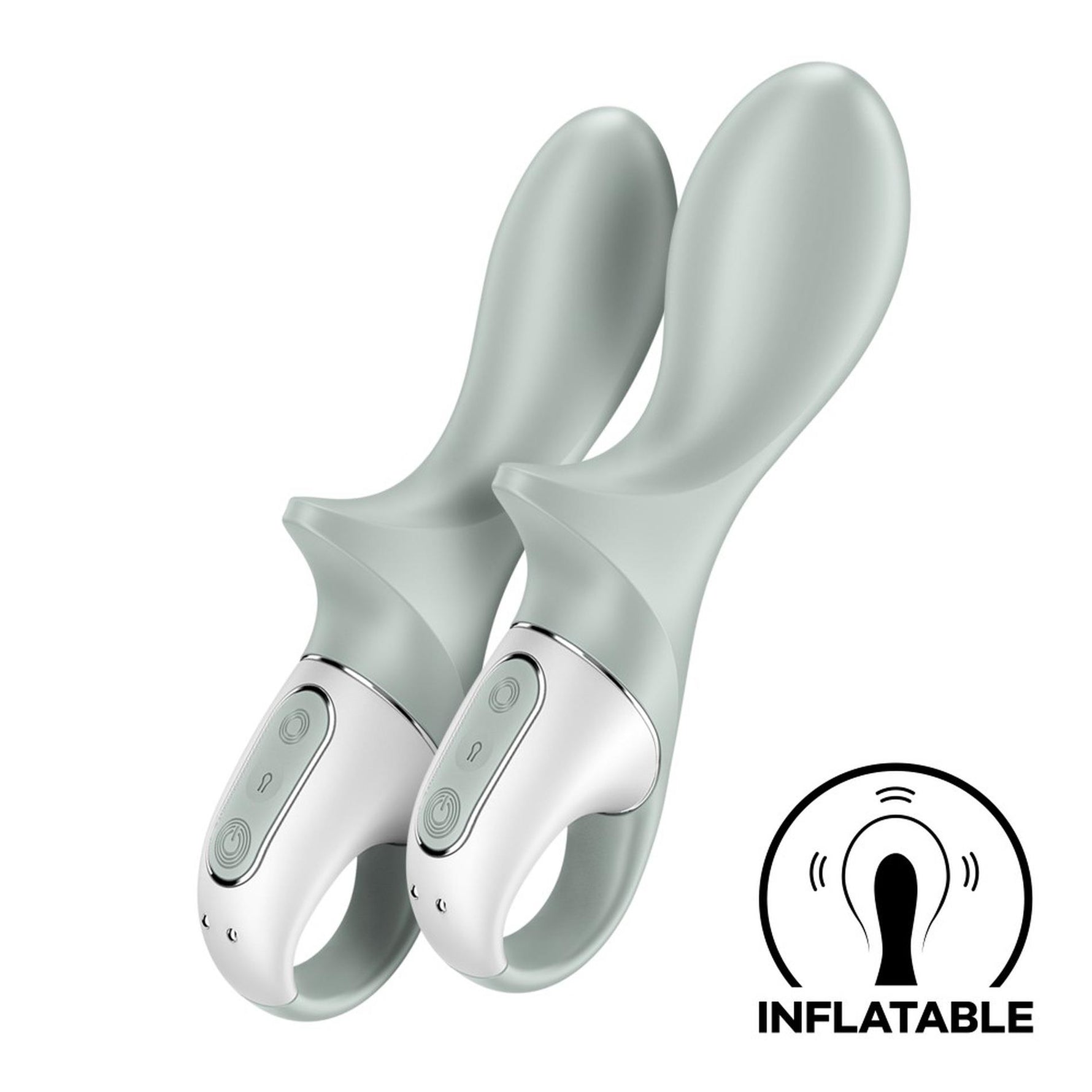Vibrator anal gonflabil Satisfyer Air Pump Booty 3, gri, verde, USB
