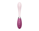 Vibrator Satisfyer Flex 3 cu punct G, silicon roșu, USB, 19,5 cm