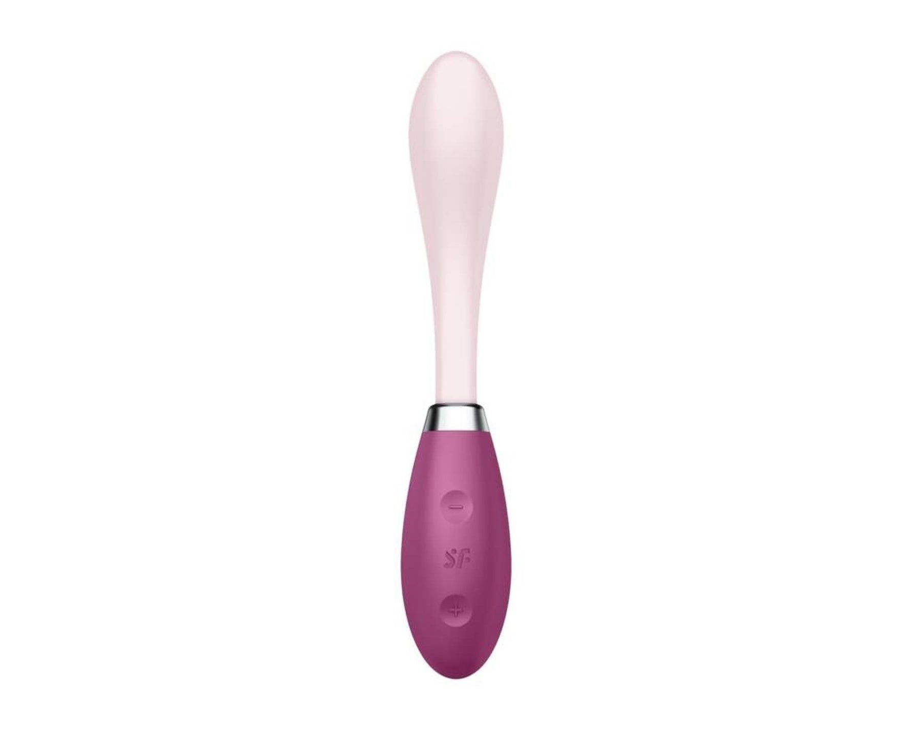 Vibrator Satisfyer Flex 3 cu punct G, silicon roșu, USB, 19,5 cm
