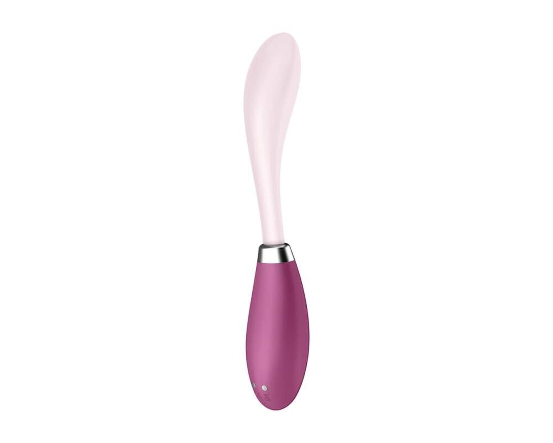 Vibrator Satisfyer Flex 3 cu punct G, silicon roșu, USB, 19,5 cm