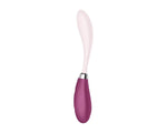 Vibrator Satisfyer Flex 3 cu punct G, silicon roșu, USB, 19,5 cm