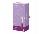 Vibrator Satisfyer Flex 3 cu punct G, silicon roșu, USB, 19,5 cm