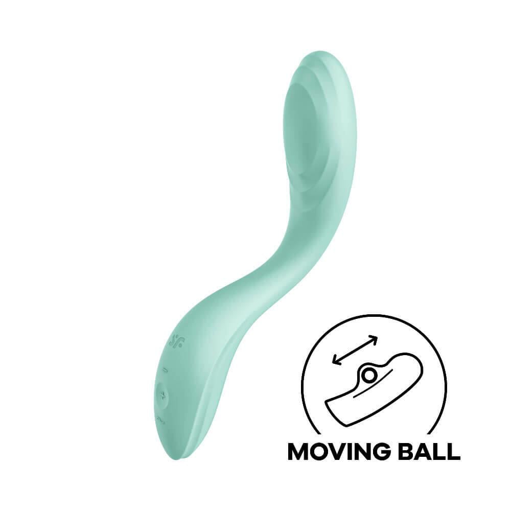 Vibrator Satisfyer Rolling Pleasure G-Point Mentă 22cm USB