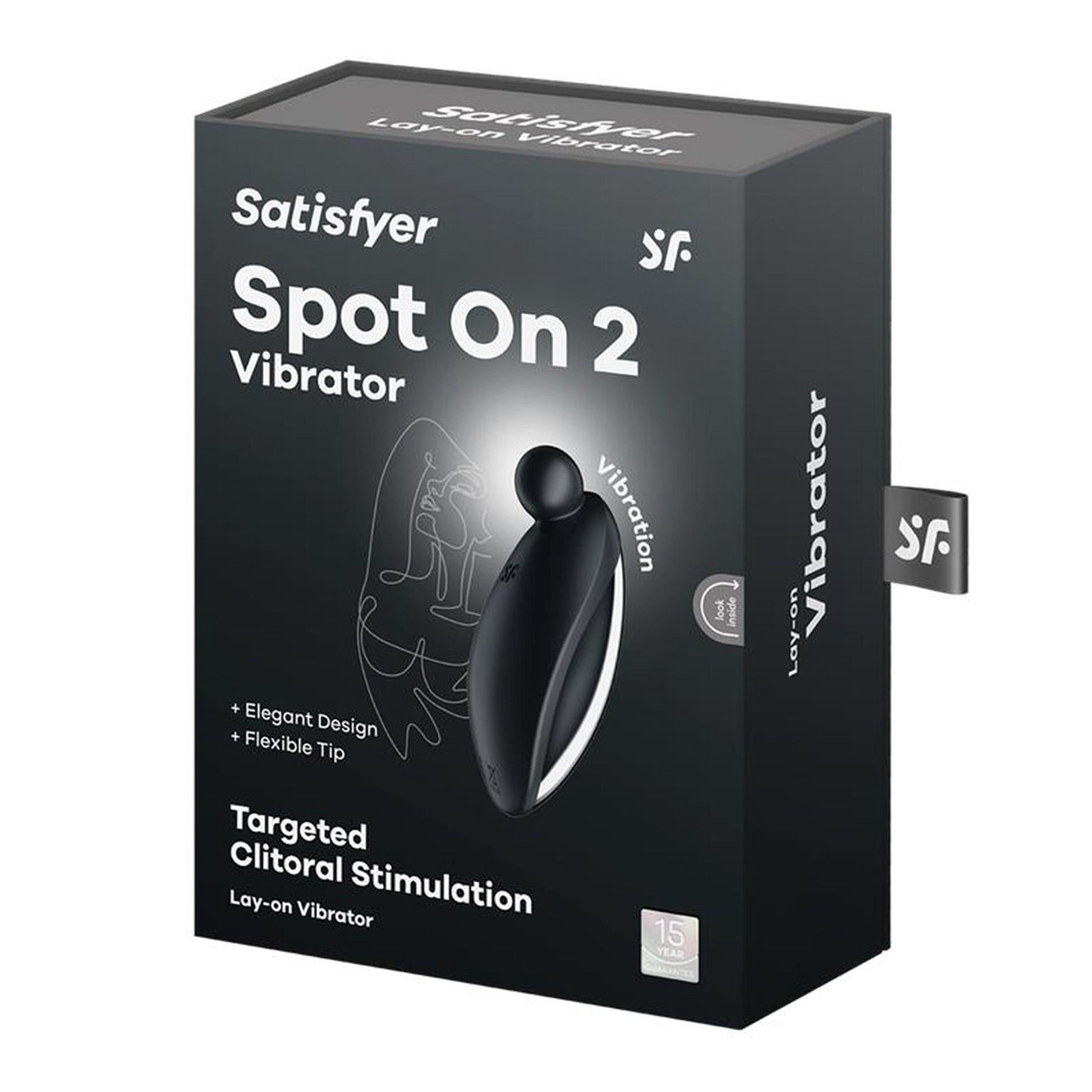 Vibrator Satisfyer Spot On 2 din silicon, negru, cu USB