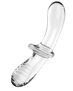 Dildo Satisfyer Dublu Cristal Transparent din Sticlă