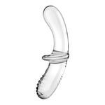 Dildo Satisfyer Dublu Cristal Transparent din Sticlă