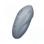 Vibrator USB Satisfyer Tap & Climax 1 Albastru-Gri