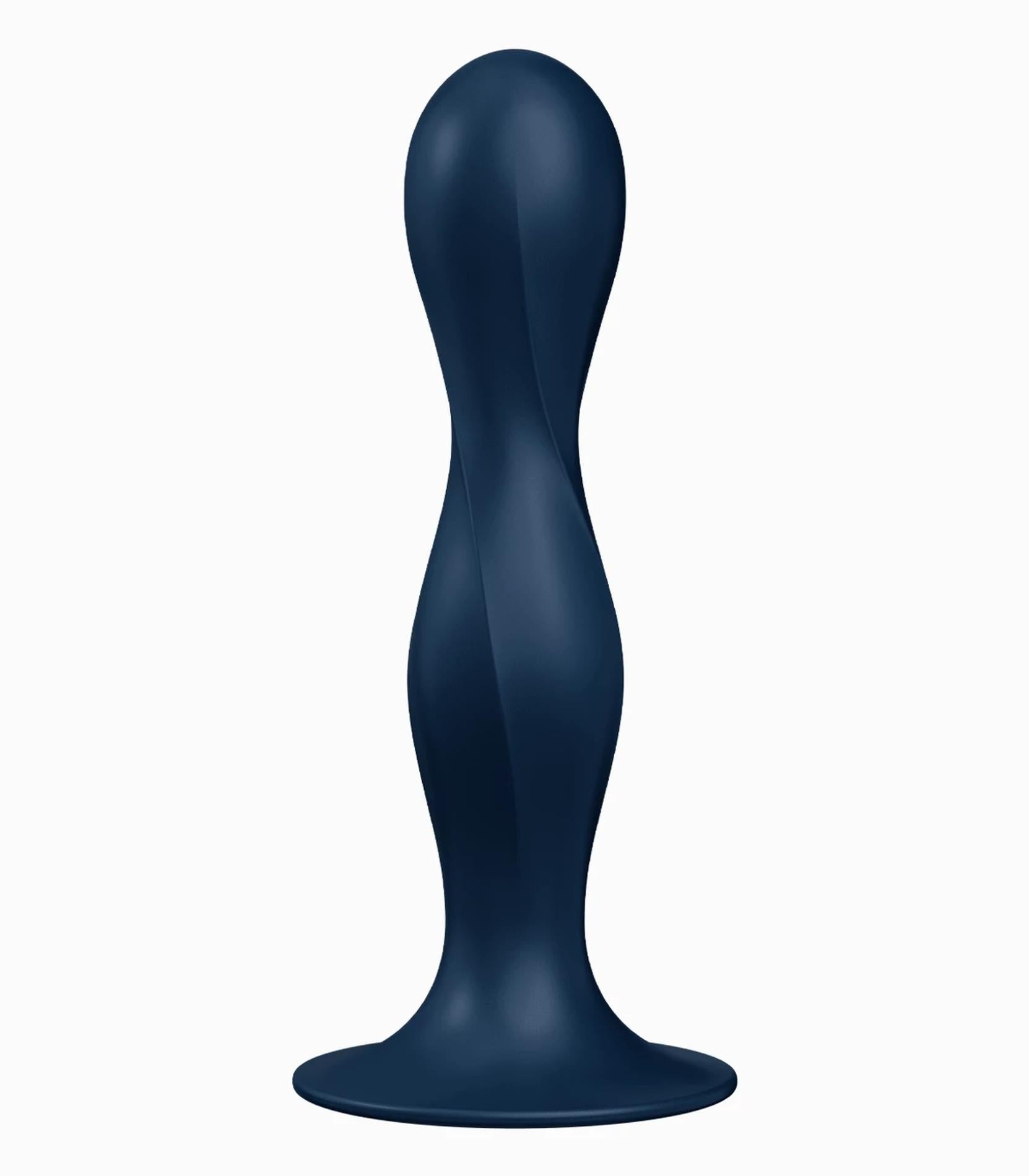 Dildo anal Satisfyer Double BallR din silicon, albastru marin