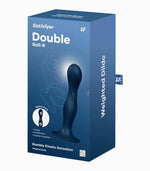 Dildo anal Satisfyer Double BallR din silicon, albastru marin