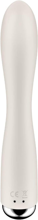 Vibrator rotativ Satisfyer Spinning Rabbit 1 Bej cu USB, în formă de iepuraș