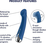 Vibrator rotativ albastru pentru punctul G Satisfyer Spinning 1