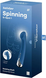 Vibrator rotativ albastru pentru punctul G Satisfyer Spinning 1