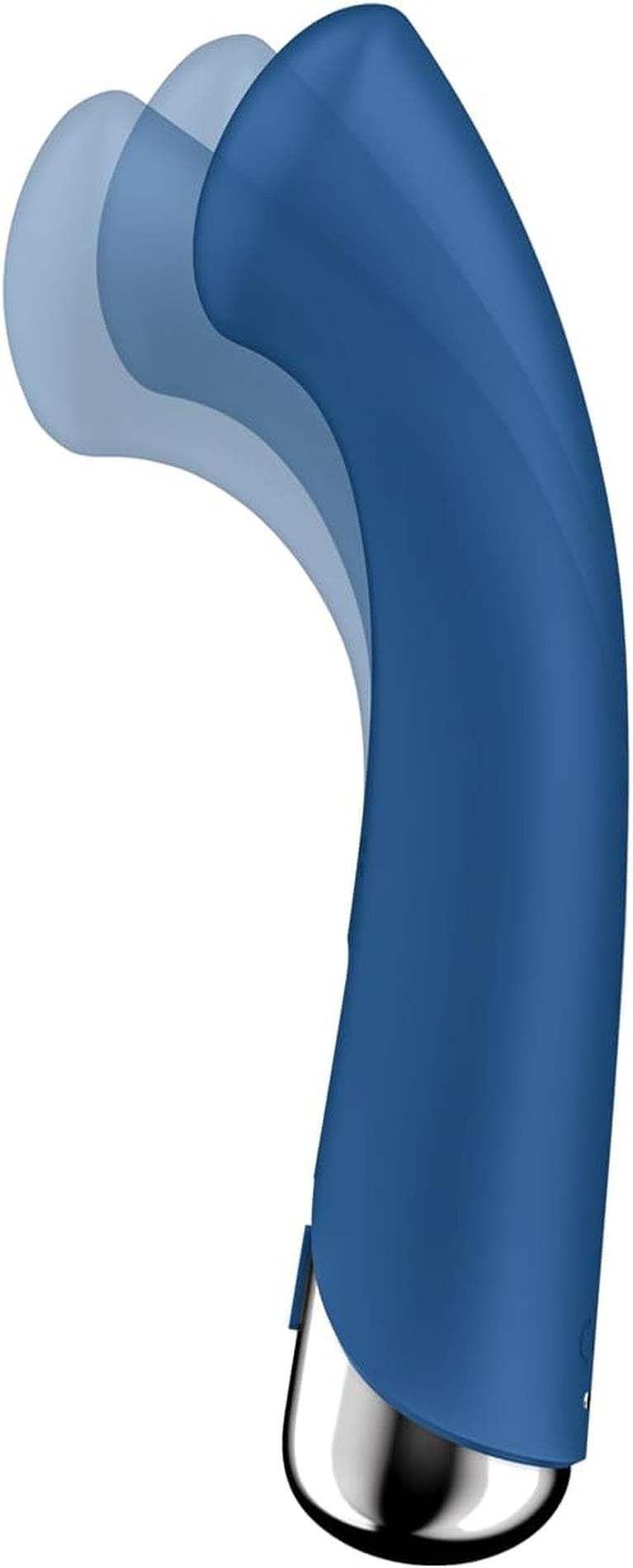 Vibrator rotativ albastru pentru punctul G Satisfyer Spinning 1