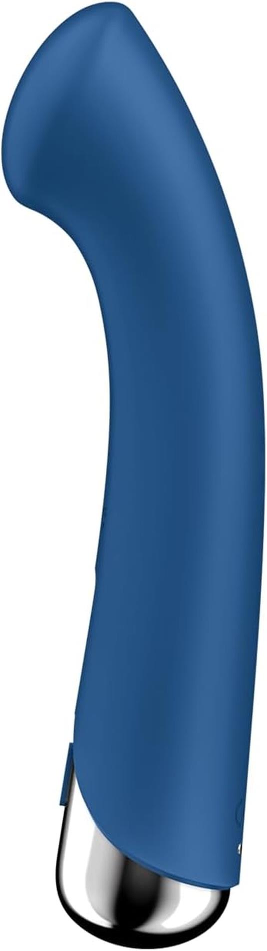 Vibrator rotativ albastru pentru punctul G Satisfyer Spinning 1
