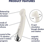 Vibrator rotativ Satisfyer Spinning G-Spot 1 bej, cu USB