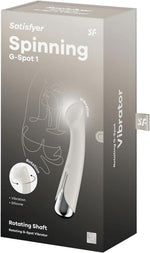 Vibrator rotativ Satisfyer Spinning G-Spot 1 bej, cu USB