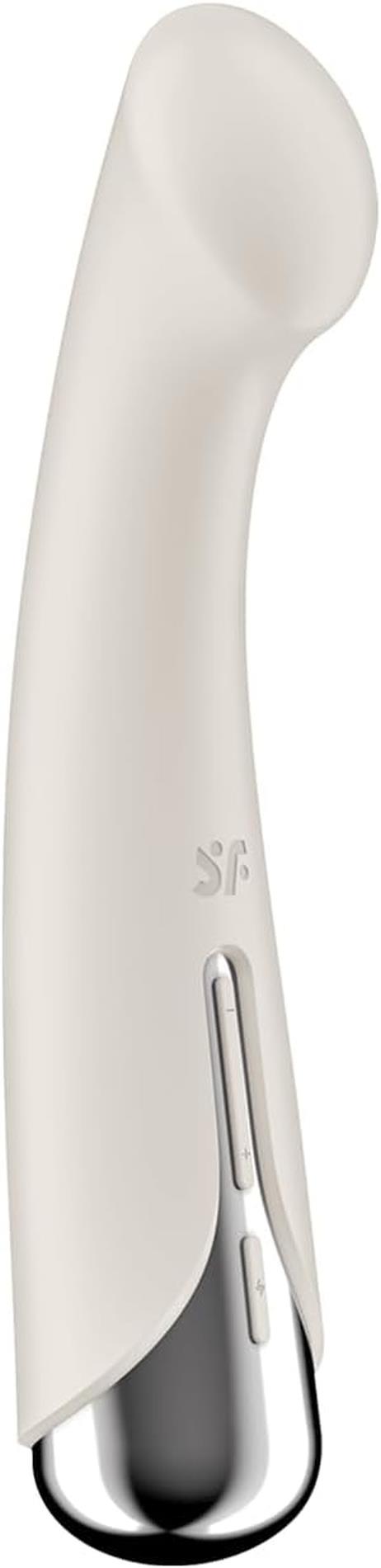 Vibrator rotativ Satisfyer Spinning G-Spot 1 bej, cu USB