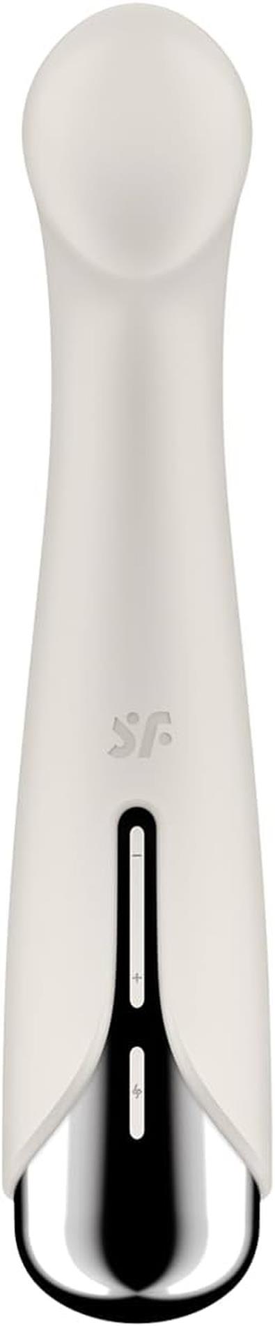 Vibrator rotativ Satisfyer Spinning G-Spot 1 bej, cu USB