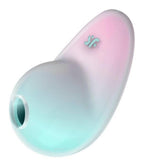 Stimulator clitoridian din silicon Satisfyer Pixie Dust, roz mentă, USB