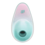Stimulator clitoridian din silicon Satisfyer Pixie Dust, roz mentă, USB