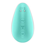 Stimulator clitoridian din silicon Satisfyer Pixie Dust, roz mentă, USB