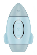 Vibrator Satisfyer Mission Control cu ​​undă de presiune, albastru