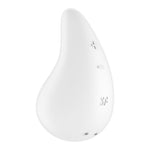Vibrator Satisfyer Dew Drop Mini din silicon, alb