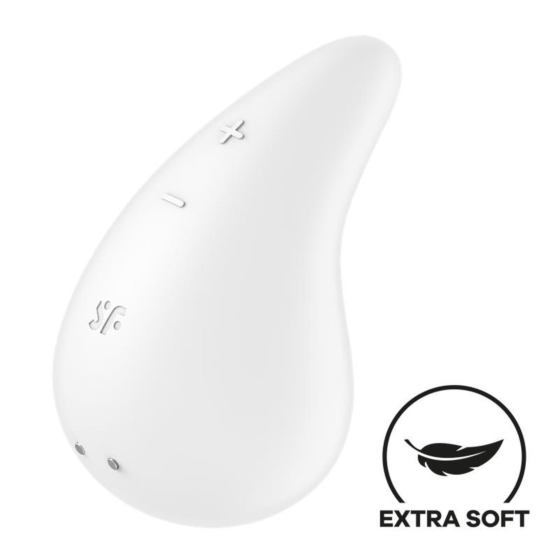 Vibrator Satisfyer Dew Drop Mini din silicon, alb