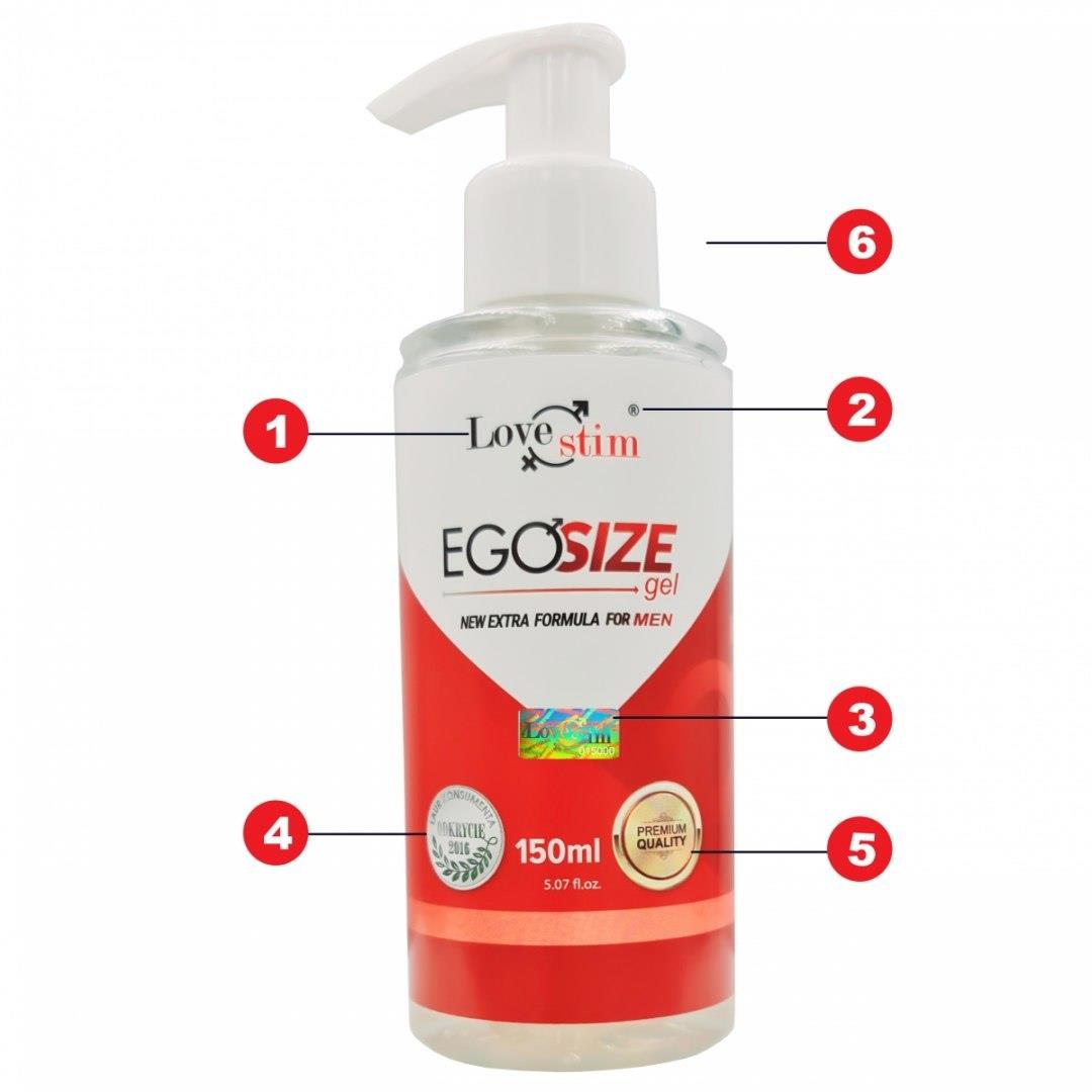 Gel stimulant LoveStim EgoSize cu ginseng 150ml