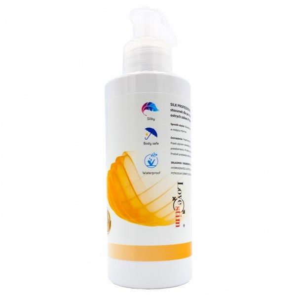Gel anal din silicon LoveStim Silk 150 ml
