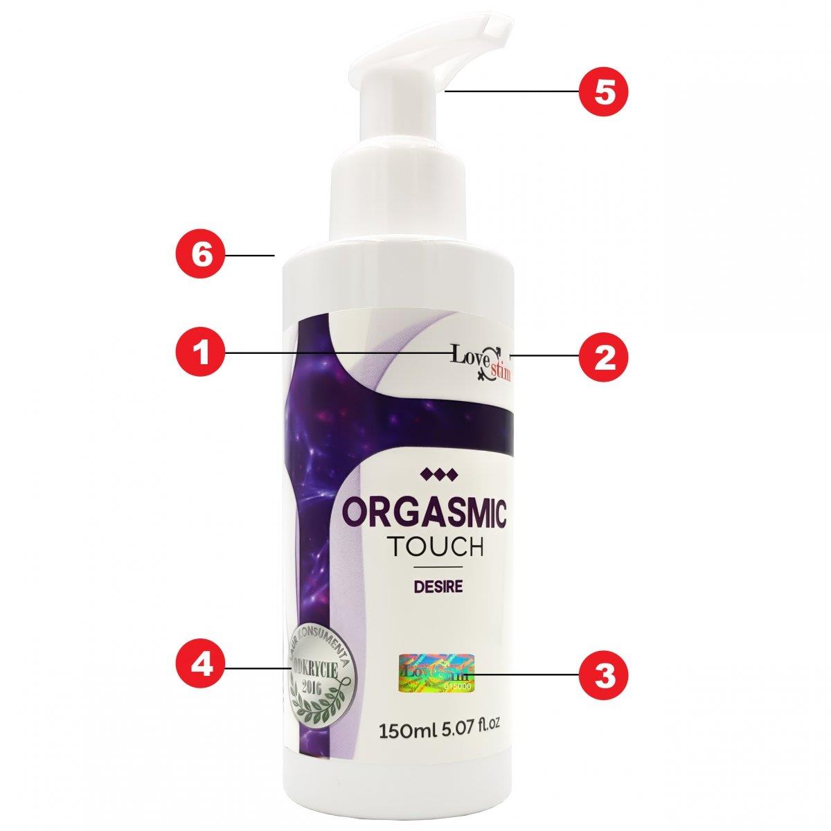 Ulei de masaj erotic LoveStim Orgasmic Touch Desire 150 ml