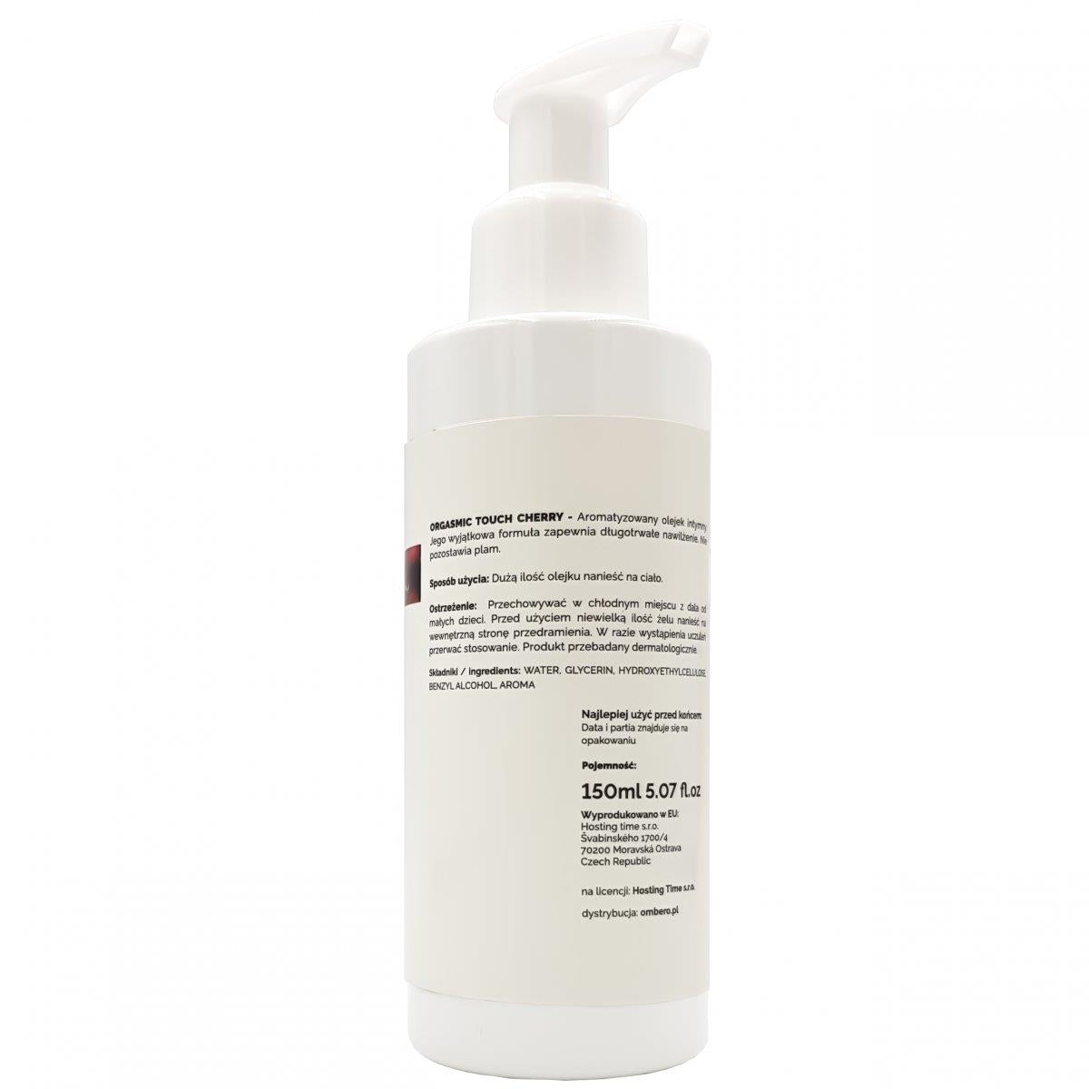 Ulei de masaj cu aromă de cireșe LoveStim Orgasmic Touch 150 ml