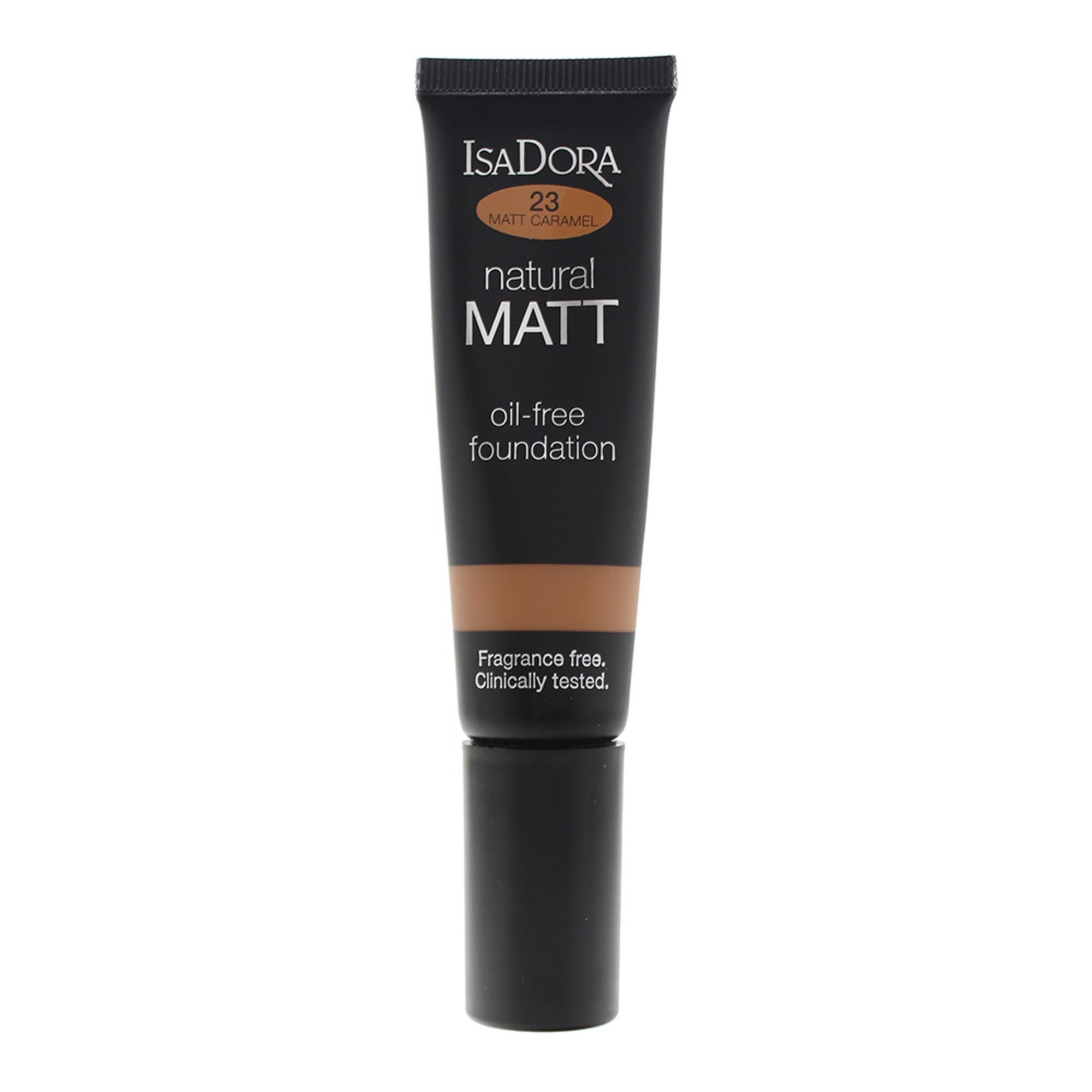 IsaDora, Natural Matt, Fără ulei, Mat, Fond de ten lichid, 23, Caramel, 35 ml