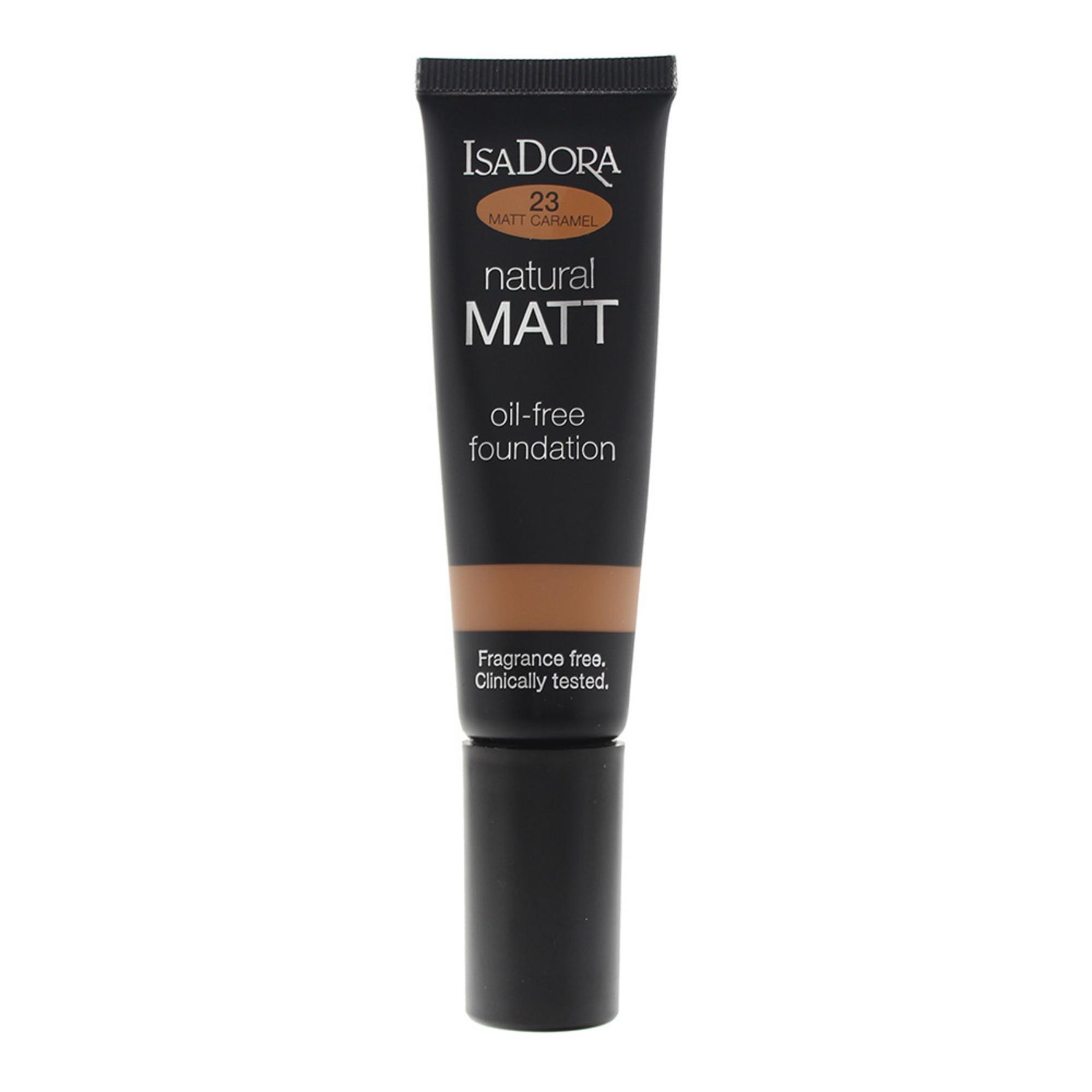 IsaDora, Natural Matt, Fără ulei, Mat, Fond de ten lichid, 23, Caramel, 35 ml