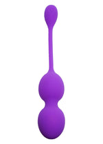 Bile vibratoare Kegel din silicon seria B violet USB 10 funcții 32 mm